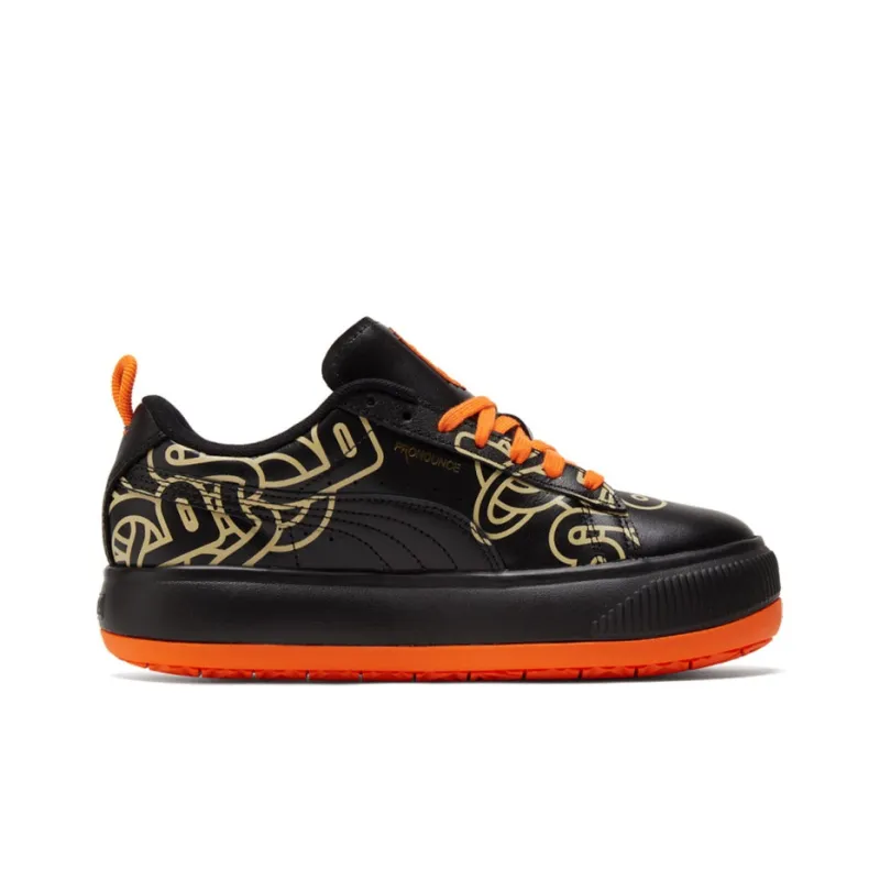 PUMA Pronounce X Suede Mayu 'Black Orange' Women's-1