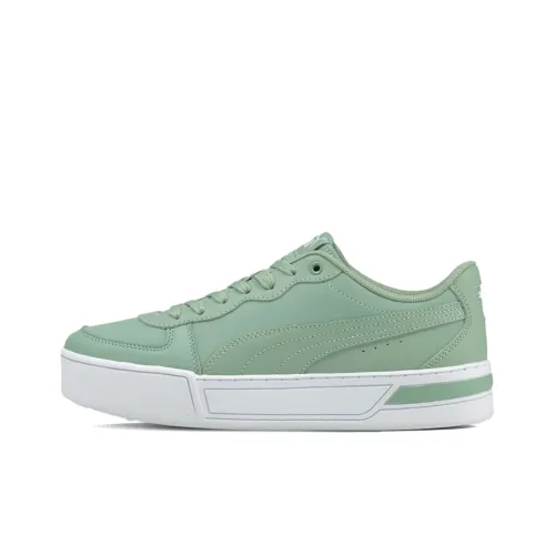 PUMA Skye Lightweight Wear-resistant And Non-slip Low-Top Skateboard Shoes Women's Mint Green