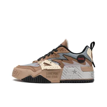 Coca Cola x STARTER Low Top Skateboard Shoes Men's Brown