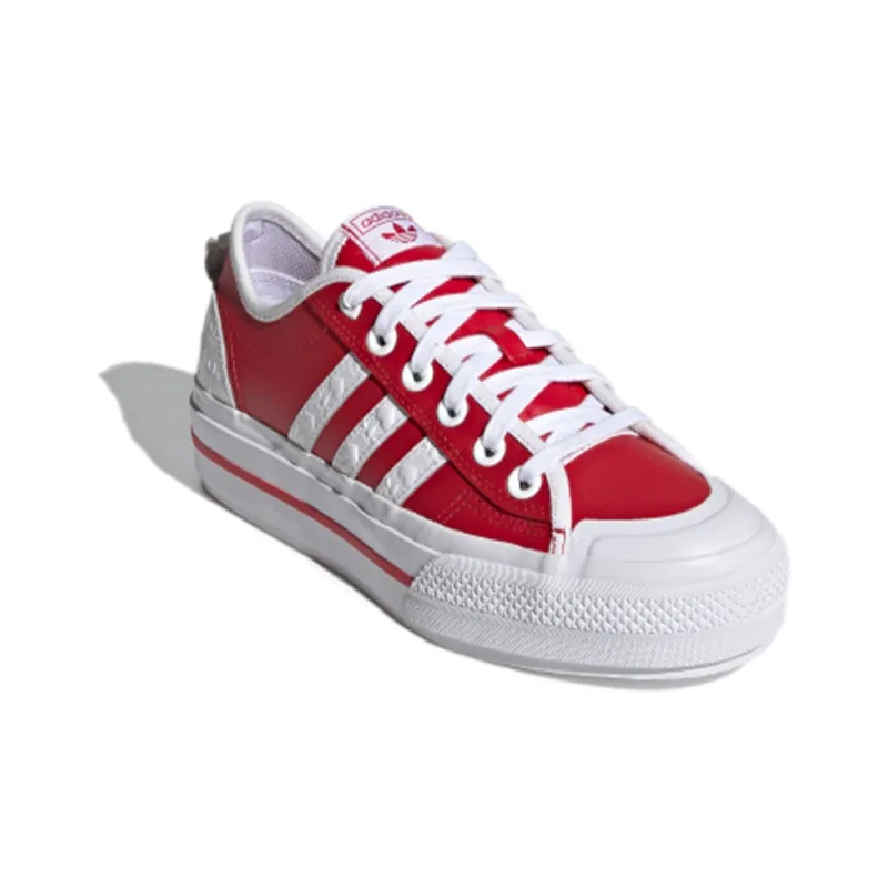 Adidas Nizza Rf Platform Heart Embossed Scarlet Women's-2