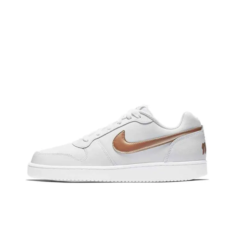 Nike Ebernon Low White/Gold Women's-0