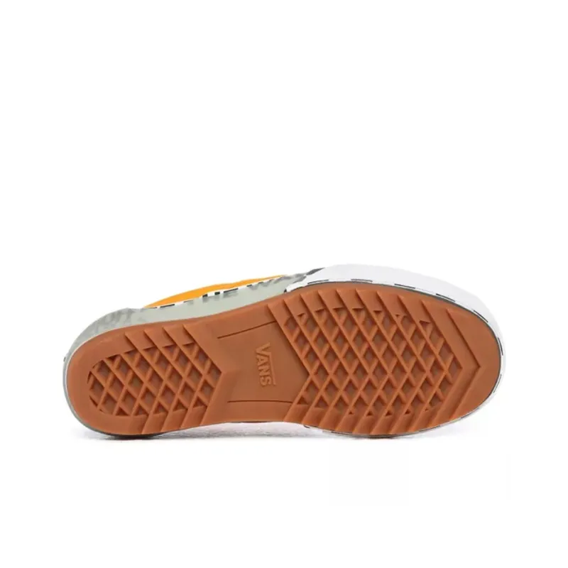 Vans Classic Slip On Stacked 'Logo Stack Bright Marigold' Women's-4