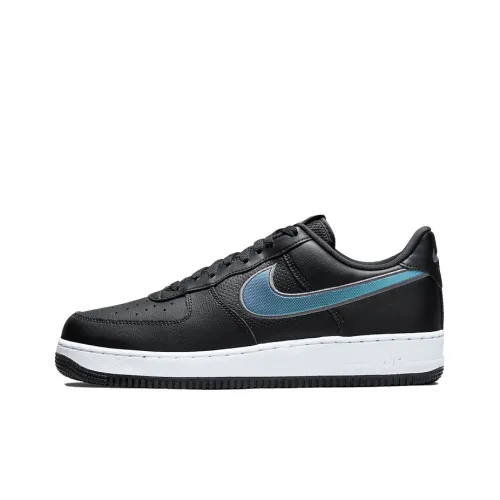 Nike Air Force 1 Skateboard Shoes Men Low-Top Black/White/Blue