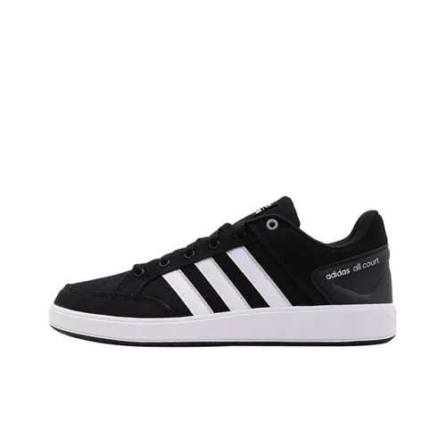 Adidas Cloudfoam All Court Skateboard Shoes Men Low-Top Black/White