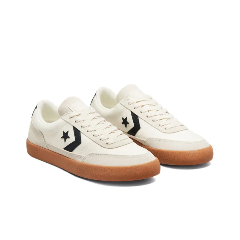 Converse Net Star Classic Anti-Slip Wear-Resistant Low-Top Skateboard Shoes Unisex Beige White Black-2