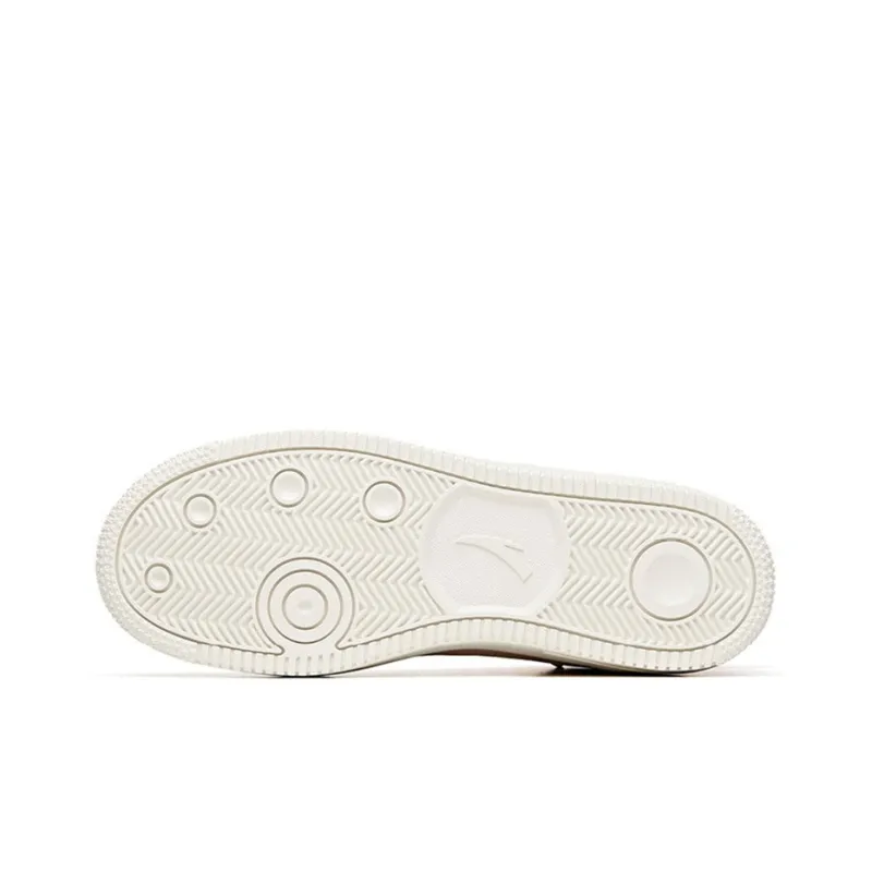 Anta Life Collection Slip Resistant Mid Top Skateboard Shoes Women's Lotus Root Gray-4