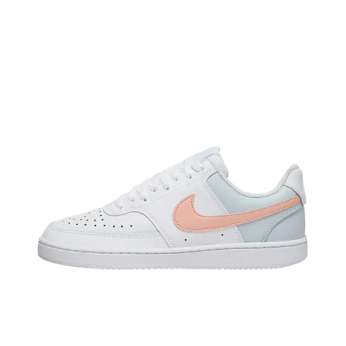 Nike Court Vision 1 Skateboard Shoes Women's Low-Top White/Pink