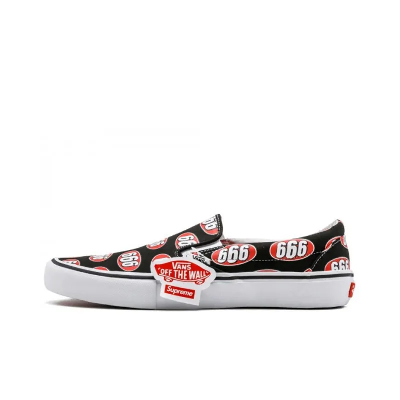 Vans Slip On Supreme 666 Black-0