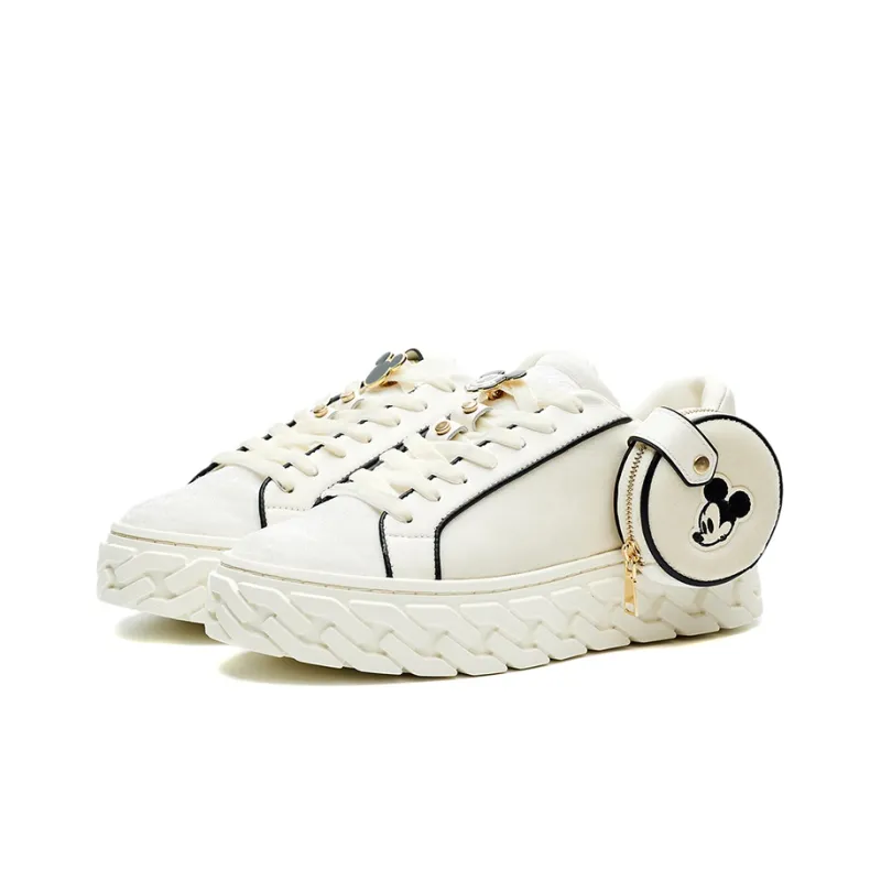 LI NING 1990 Beige Mouse Wear Resistant Low Top Skateboard Shoes Women's Ecru-2