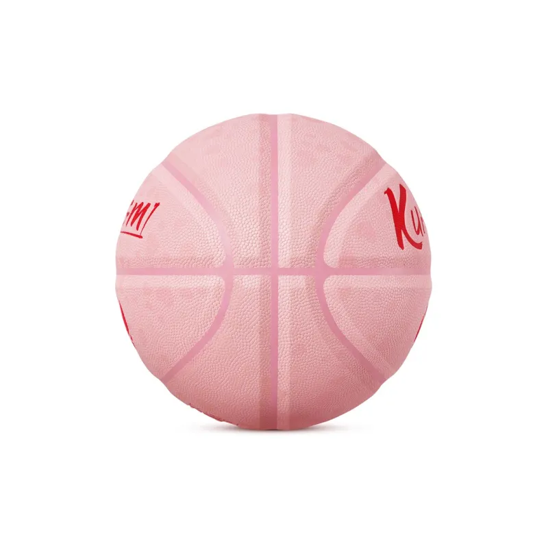Kuangmi Moisture Absorbing Leather Basketball Pink Size 7 Training Unisex-3
