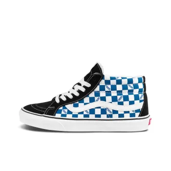 Vans Sk8 mid Checkerboard Blue/White