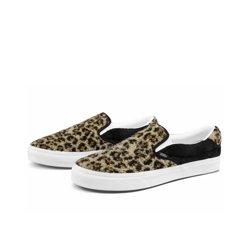 Vans Slip On Sherpa Leopard Women's-1