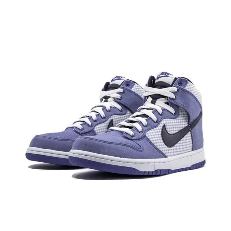 Nike Dunk High Lyon Blue Gingham-2