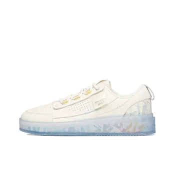 Anta Life Collection Jelly Shoes 'Stash' Anti Slip Wear Resistant Low Top Skateboard Shoes Women's White Purple