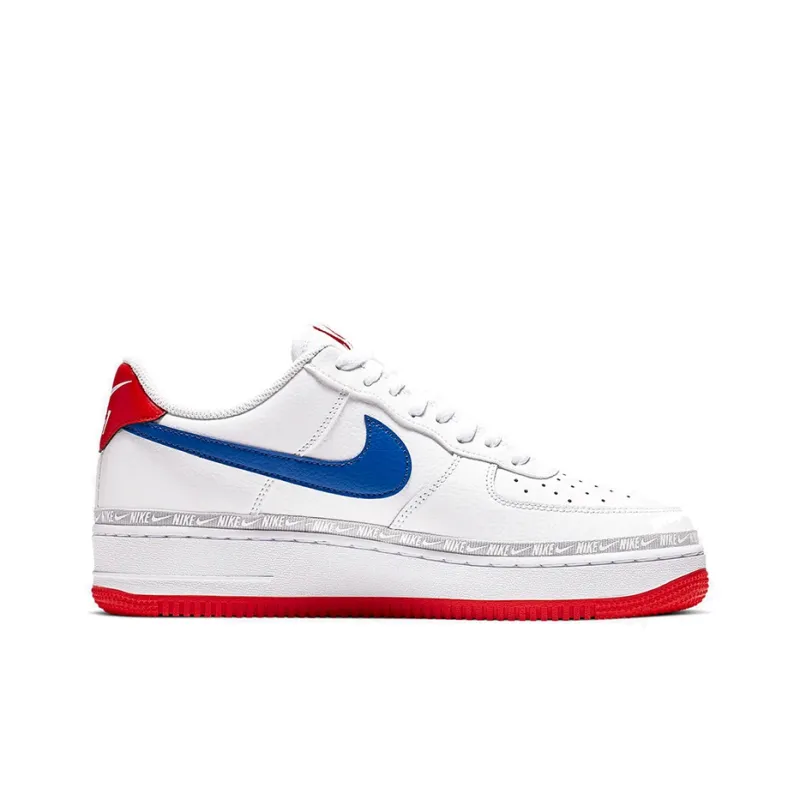 Nike Air Force 1 Low Overbranding White Red Blue-1