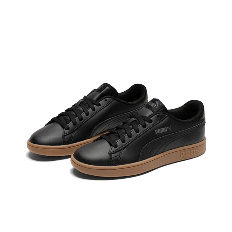 PUMA Smash V2 Low Black/Brown-2