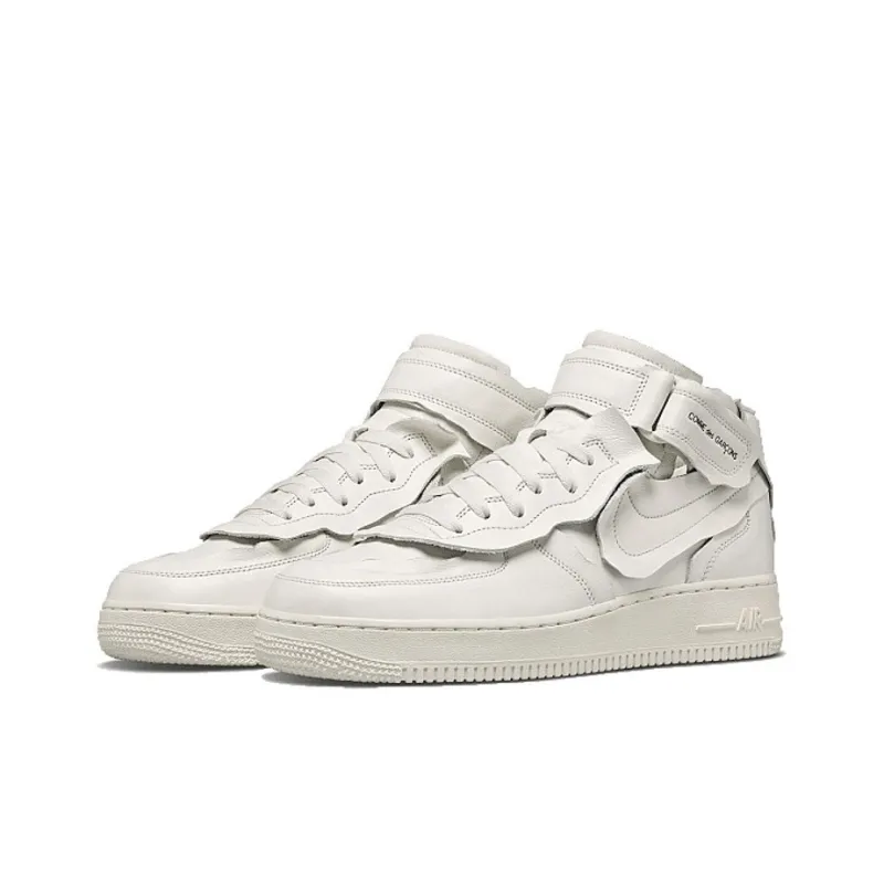 Nike Air Force 1 Mid Comme Des Garcons White-2