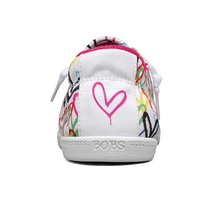 Skechers Bob's Beach Bingo Collaboration Lightweight Low-Top Skateboard Shoes Women's White-4