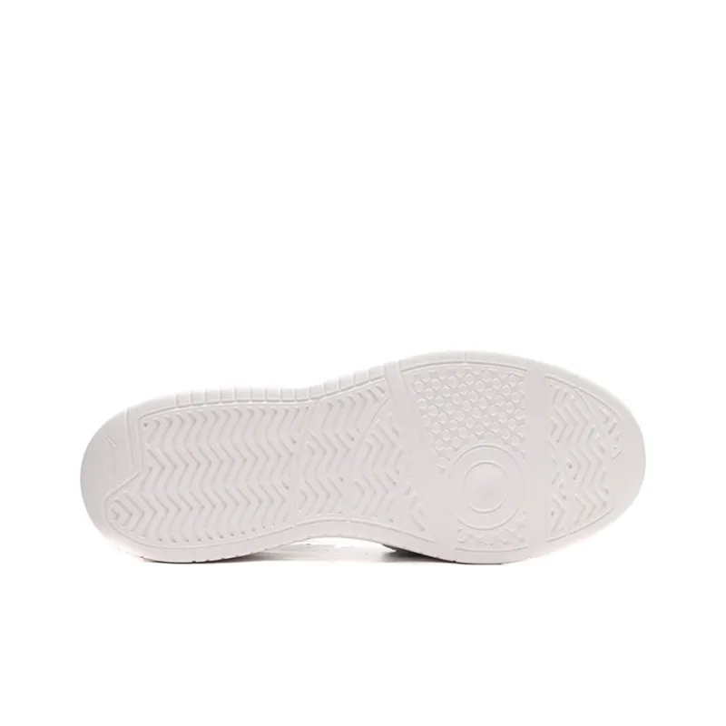 LiNing Anti Slip Wear Resistant Low Top Skateboard Shoes Unisex White Black-4