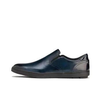 Onitsuka Tiger Slip On Deluxe Abrasion Resistant Low Top Skateboard Shoes Men's Black Blue