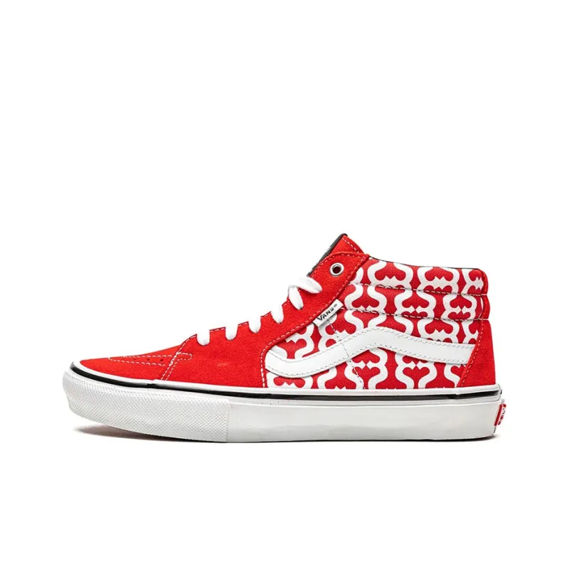 Grosso Supreme X Vans Mid 'Monogram S Red'-0