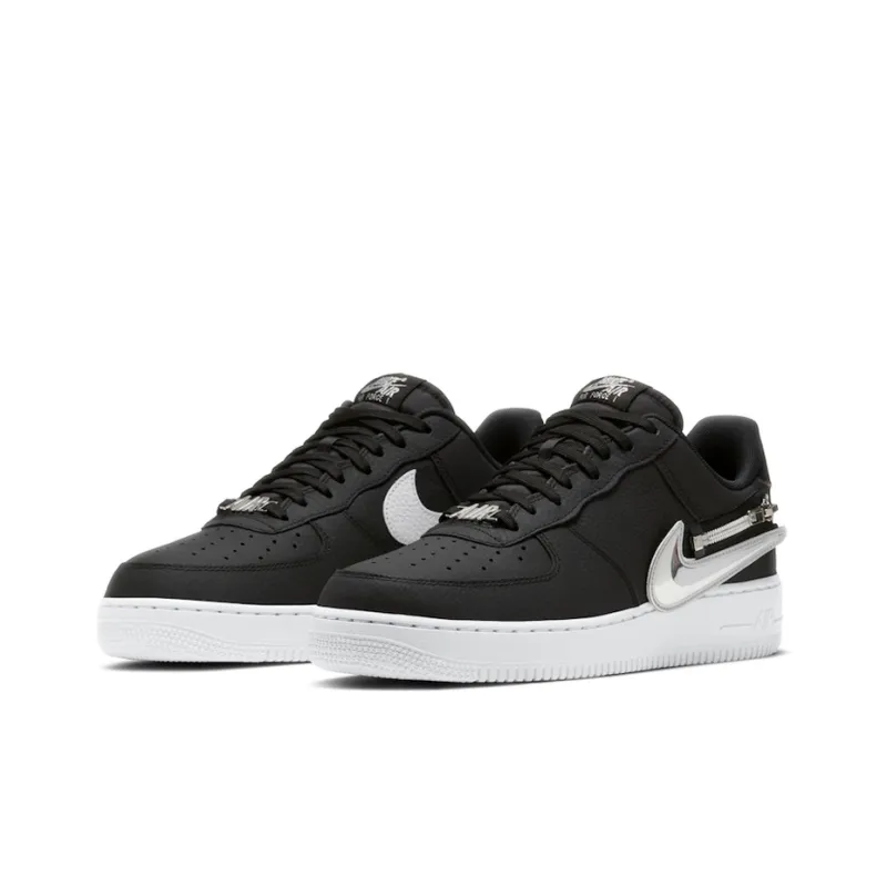 Nike Air Force 1 Low Zip Swoosh Black-2