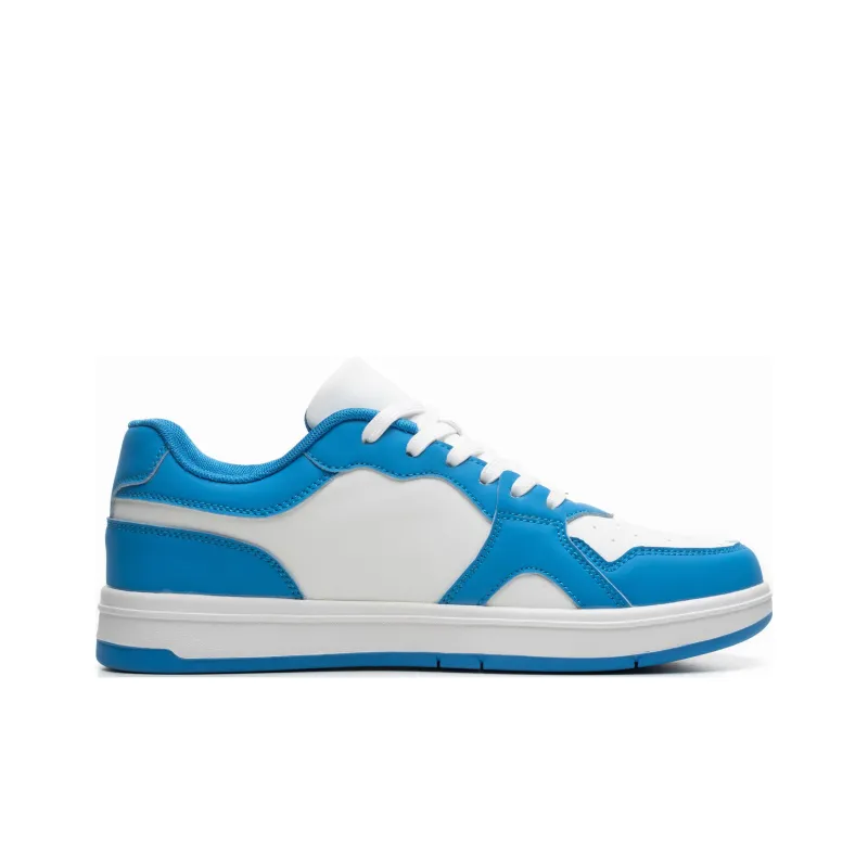 HOGK Anti-Slip Wear-Resistant Low-Top Skateboard Shoes Unisex Carolina Blue-1