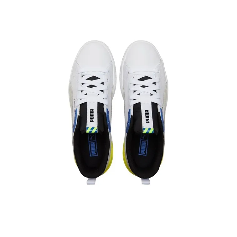 PUMA Suede Bloc 'White Silver Blue'-3