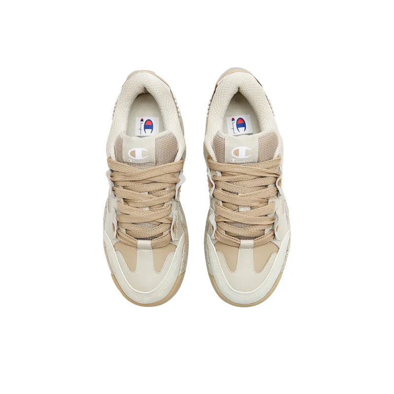 Champion Essentials Valve V1 Puffy Shoes Low-Top Skateboard Shoes Men's Oat Gray-2
