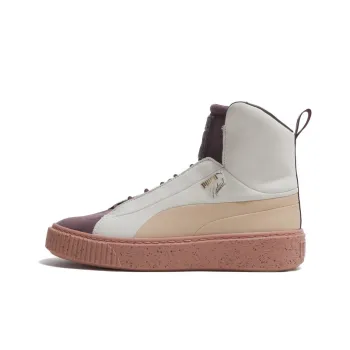 PUMA Platform Skateboard Shoes Women's High Top Light Umber
