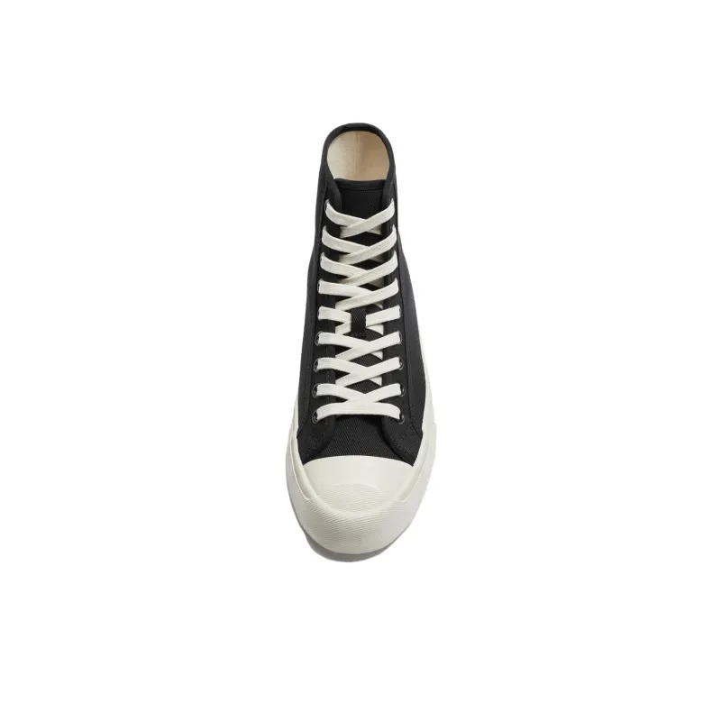 ZARA Anti-Slip Wear-Resistant High-Top Skateboard Shoes Men's Black-2