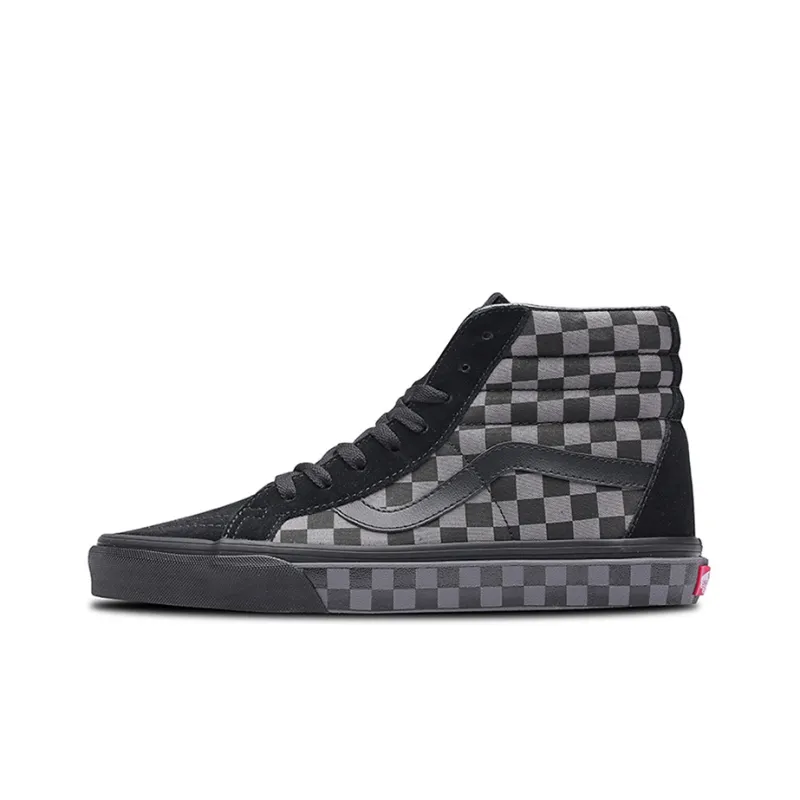 Vans Sk8 Hi Checkerboard Black Pewter-0