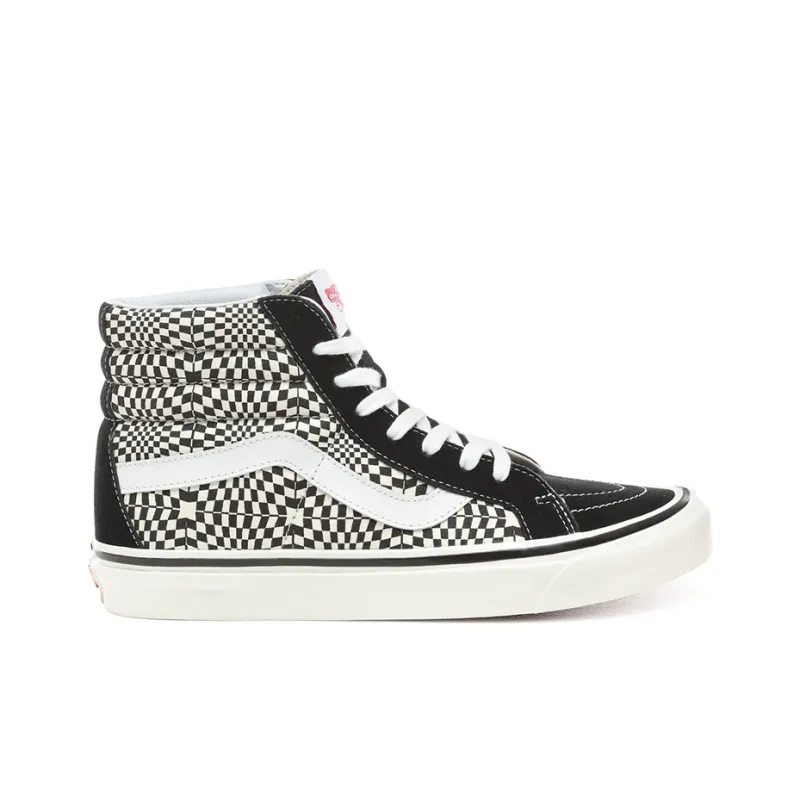 Vans SK8 Hi 38 DX Warp Check-Black White-1