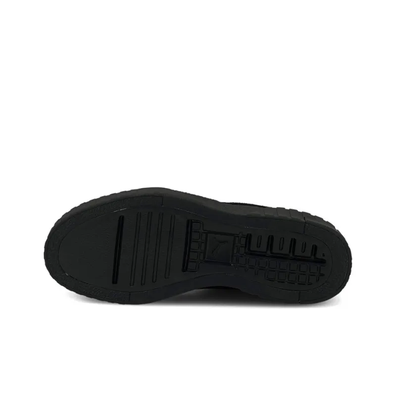 PUMA Cali Wedge Mi Anti-Slip And Wear-Resistant Lightweight Balance Low-Top Skateboard Shoes Women's Black Gold-4