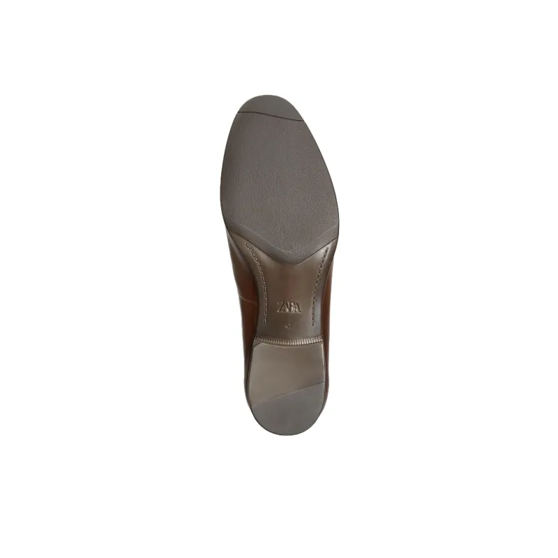 ZARA Loafers Men Brown-3