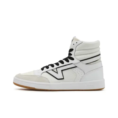 Vans Lowland CC Skateboard Shoes Unisex High-Top White/Black