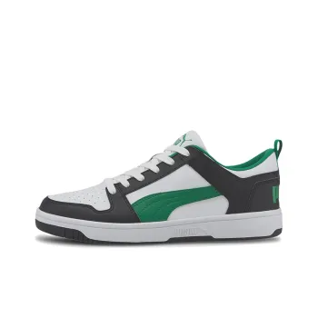 PUMA Rebound Layup Lo SL Low-Top Skateboard Shoes Men's Black Gray Green