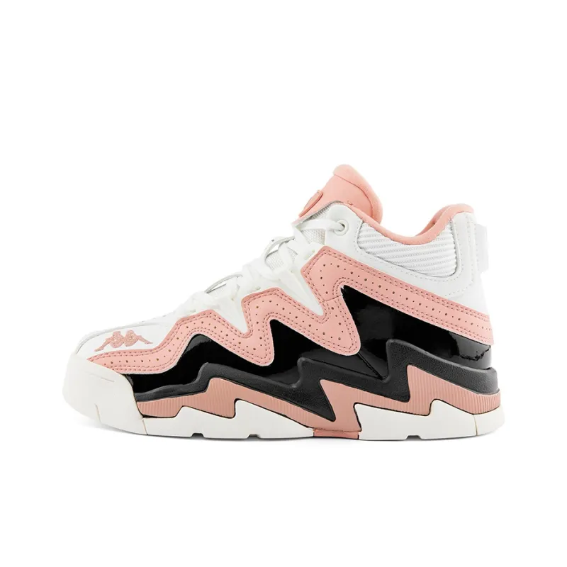 Kappa Abrasion Resistant High Top Skateboard Shoes Women's Mist Rose Pink-0