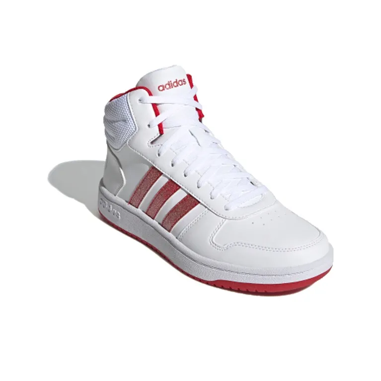 Adidas Neo Hoops 2.0 Mid 'White Red' Women's-2