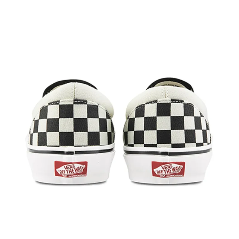 Vans Skate Slip On Checkerboard Black Off White-4