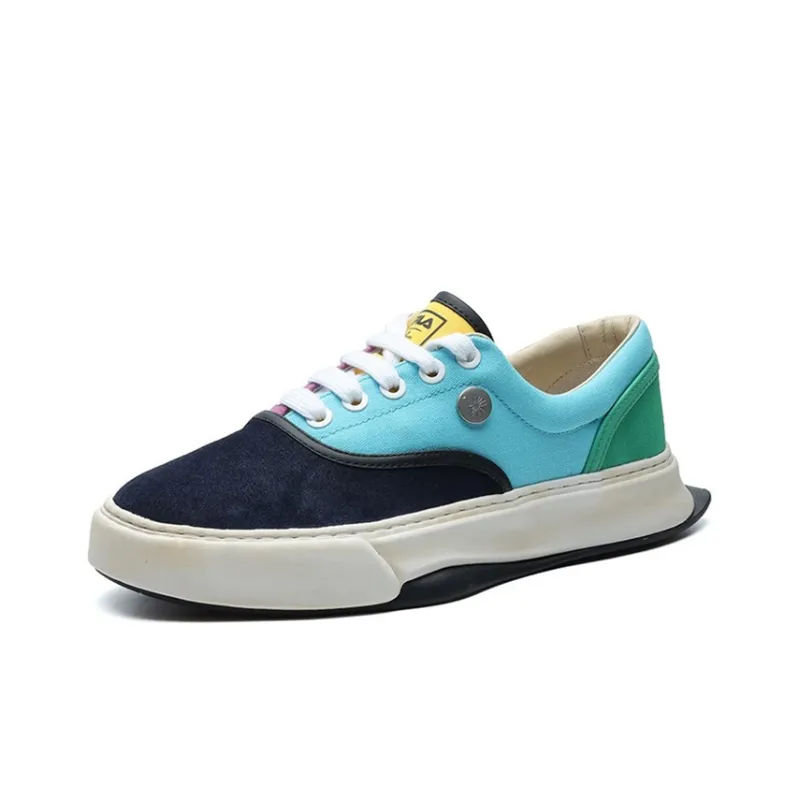 Mihara Yasuhiro X FILA FM Skateboard Shoes Women's Low Top Black/Blue/Green/Purple-1