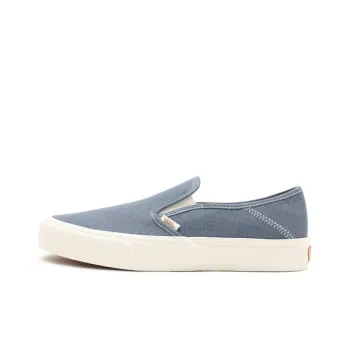 Vans Slip on Breathable Lightweight Wear Resistant Low Top Casual Skate Shoes Denim Blue