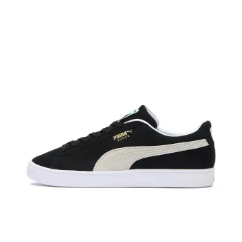 PUMA Suede Casual Skateboarding Shoes Unisex Black White