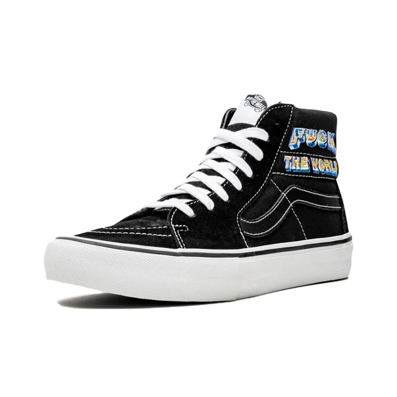 Vans Sk8 Hi Supreme Fuck The World Black-2