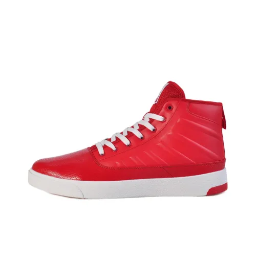 PEAK Skateboard Shoes Women's High-Top Pickle Red