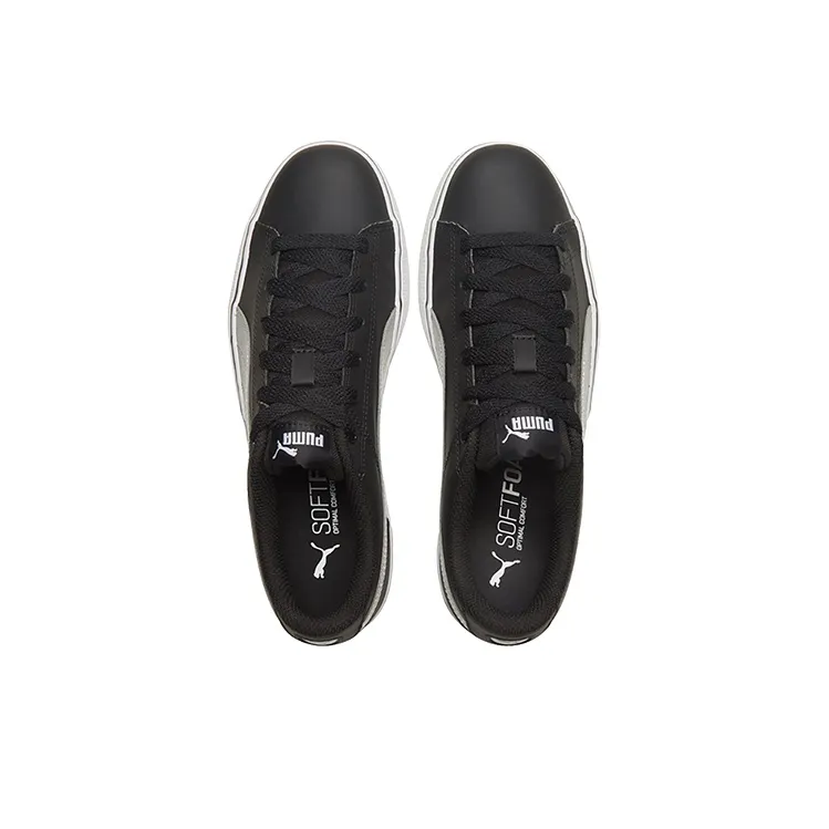 PUMA Court Point Vulc V2 Black/White/Silvery Low Casual Board Shoes-3