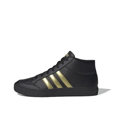 Adidas Neo Vs Set Skateboard Shoes Men Mid-Top Black/Yellow