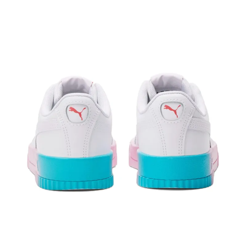PUMA Carina Series Skateboard Shoes Women's Low Top White-3