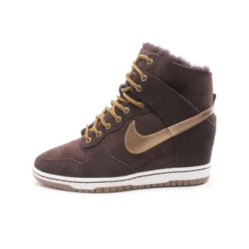 Nike Dunk Sky High Prm 'Brown White' Women's