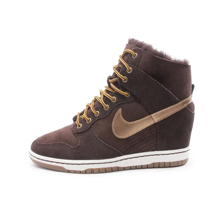 Nike Dunk Sky High Prm 'Brown White' Women's-0